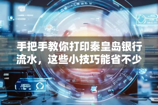 手把手教你打印秦皇岛银行流水,这些小技巧能省不少事