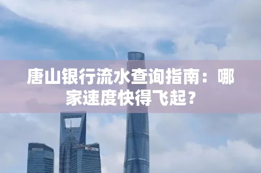 唐山银行流水查询指南:哪家速度快得飞起?