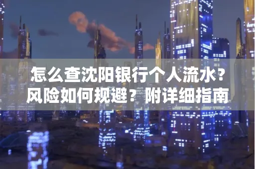 怎么查沈阳银行个人流水?风险如何规避?附详细指南