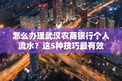 怎么办理武汉农商银行个人流水?这5种技巧最有效