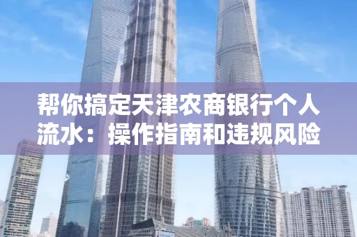 帮你搞定天津农商银行个人流水:操作指南和违规风险避坑攻略