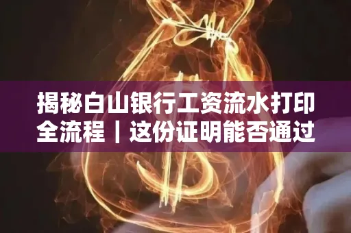 揭秘白山银行工资流水打印全流程|这份证明能否通过审核?