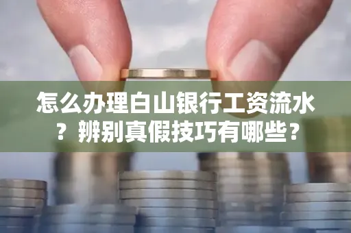 怎么办理白山银行工资流水?辨别真假技巧有哪些?