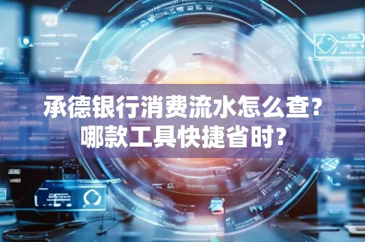 承德银行消费流水怎么查?哪款工具快捷省时?