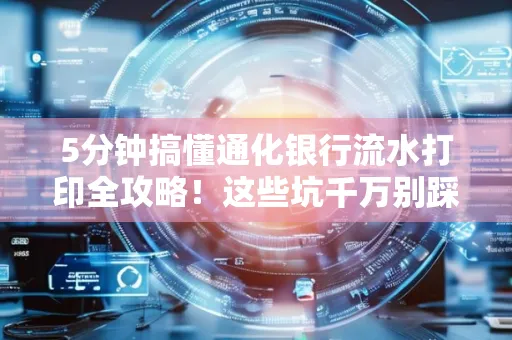 5分钟搞懂通化银行流水打印全攻略!这些坑千万别踩